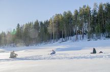 First Ice Fishing Experience in Rovaniemi