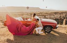 Classic Car Tour in Cappadocia with Local Wine