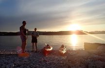 Lumbarda-Sunset Kayaking Experience with picnic: Wine and Sweets