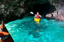 Porto Selvaggio kayak tour + cliff diving + cold spring immersion