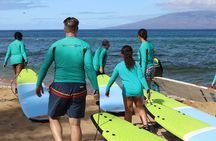 Group Surf Lessons from Kaanapali Beach