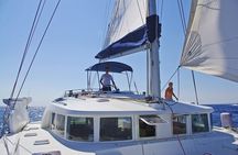 Day trip on a sailing catamaran in Sardinia