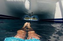 Day trip on a sailing catamaran in Sardinia