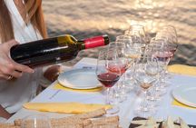 Lemnos wine and cheese pairing at sunset - private wine tasting
