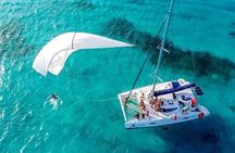 Catamaran Party on the Caribbean Sea to Isla Mujeres