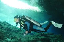 Tulum Area Experiences 2 Tank Guided Scuba Dives at Dos Ojos Cenote's + Lunch