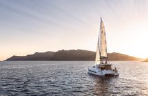 Shared Catamaran Half Day Cruise in Santorini