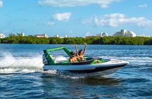 Jungle Tour adventure Cancun Speed Boat Through Mangrove