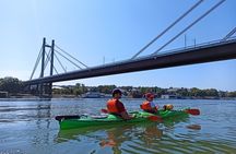  Kayaking under Belgrade bridges