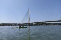  Kayaking under Belgrade bridges