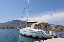 Private sailing trip to Kallithea Thermes Bay and Antony Quinn Bay.