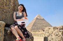 Private day tour at Giza Pyramids & Egyptian Museum in Cairo .