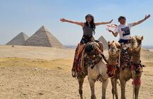 Private day tour at Giza Pyramids & Egyptian Museum in Cairo .