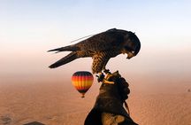 Dubai Desert By Hot Air Balloon With Falcon Show and Camel