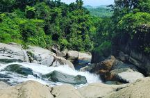 Waterfall Hike in Remote Area of El Yunque Rainforest; San Juan