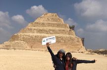 Sakkara, Memphis and Dahshur Private Guided tour with Lunch and Transfers 