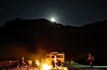 Sunset time Ramon Crater Jeep tour, bonfire and stargazing 