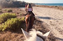 Horse ride in a Salento Nature Reserve with transfer from Lecce