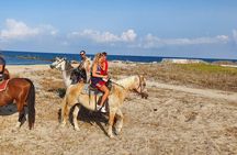 Horse ride in a Salento Nature Reserve with transfer from Lecce