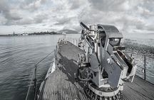 Battleships of World War II at Pearl Harbor from Maui