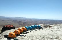 Rappelling Down the Ramon Crater Cliff