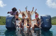 Private Fast Power Catamaran. Full or Half Day for Beach Hopping, Snorkel & Swim