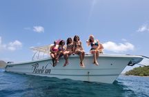 Private Fast Power Catamaran. Full or Half Day for Beach Hopping, Snorkel & Swim