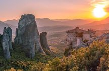 Meteora, monasteries, Theopetra cave 130000bc & 300 battlefield