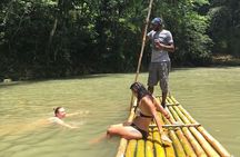 Horseback Ride, Bamboo Rafting and Bluehole/Secret Falls Tour from Montego Bay