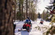 Snowmobiling and Ice Fishing in Apukka Resort, Rovaniemi