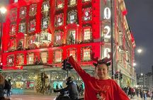 London Private Christmas Lights Taxi Tour with Pick Up