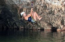 Tulum E-Bike Jungle Zip Line/Repel Snorkel Cenote + Lunch