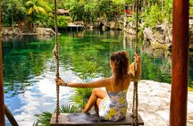 Tulum Akumal Snorkel Tour and 4 Cenotes Small Group All Fees Incl