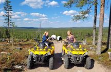 Midnight Sun ATV Ride During the Golden Hour from Rovaniemi 