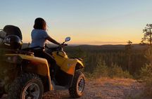 Midnight Sun ATV Ride During the Golden Hour from Rovaniemi 