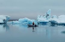 Glacier Lagoon Private Tour with Private Zodiac boat ride on the Iceberg Lagoon