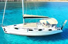 Private sailing trip to Kallithea Thermes Bay and Antony Quinn Bay.