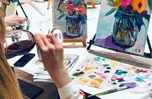 Wine and Painting Workshop Experience in Brussels