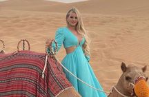 Private Evening Desert Safari: Sandboarding Camel Ride BBQ Dinner