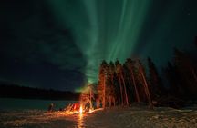 Northern Lights Hunting in Lappish old cottage