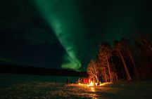 Northern Lights Hunting in Lappish old cottage