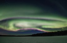 Northern Lights Hunting in Lappish old cottage