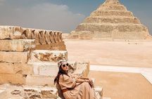 Private All Inclusive;Giza Pyramids,Sphinx,Memphis,Saqqara,Lunch&Camels 