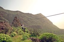 Climbing + Zipline + Via Ferrata + Cave. Adventure route in Gran Canaria