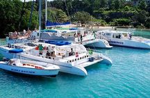  Sunset Catamaran cruise, Snorkeling and Rick's Cafe from Mobay