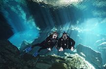 Scuba Diving in Cenote Kukulkan
