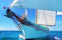 Sunset & Champagne Cruise on a Classic Schooner with boat dogs