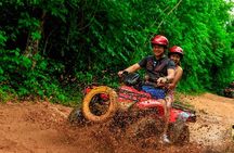 The Best Adrenaline Park! ATV´s Ziplines & Cenote swim experience from Cancun