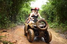 The Best Adrenaline Park! ATV´s Ziplines & Cenote swim experience from Cancun
