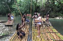 Bamboo Rafting and Limestone Foot Massage Private Tour 